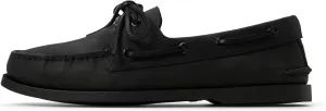 Sperry Men's Authentic Original 2-Eye Boat Shoe, Black, 11 Wide