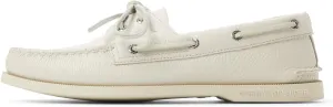 Sperry Men's Authentic Original 2-Eye Boat Shoe, White, 11.5 X-Wide