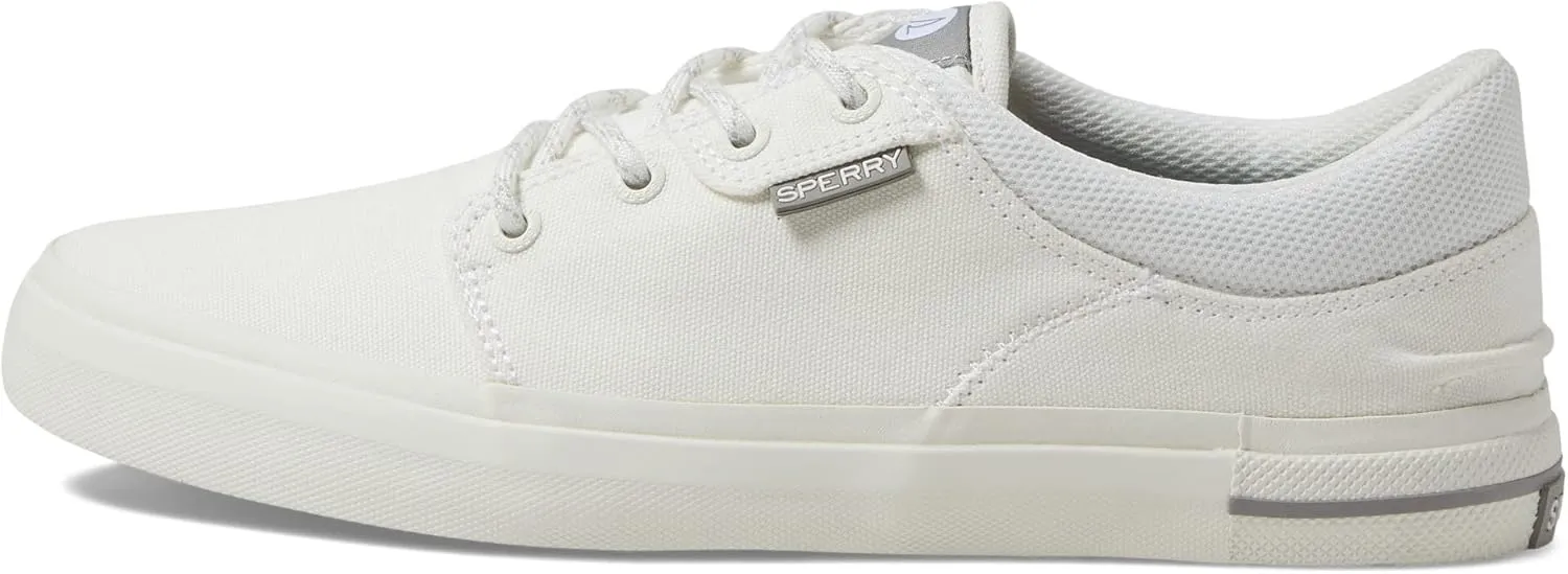 Sperry Mens Crossjack Lace Up Sneakers Shoes Casual - White