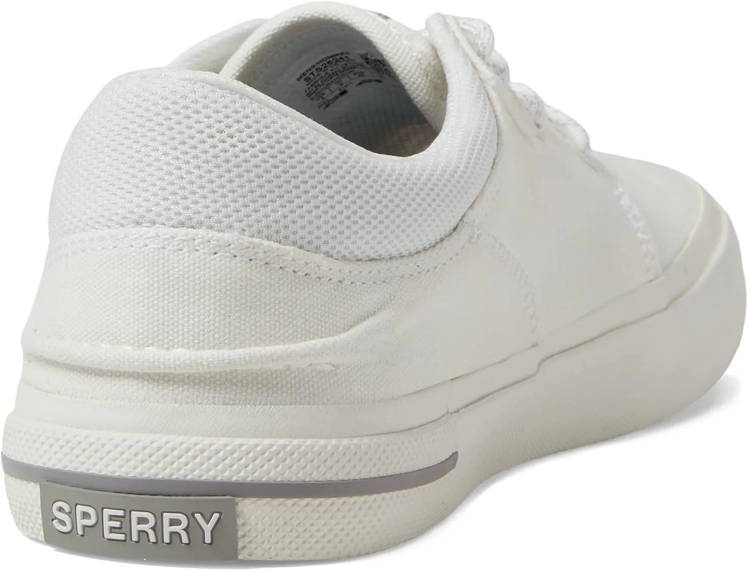 Sperry Mens Crossjack Lace Up Sneakers Shoes Casual - White