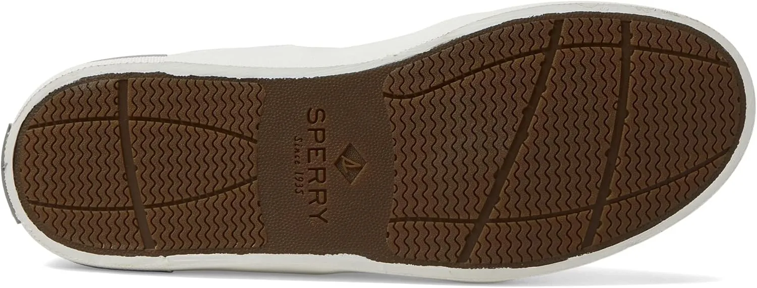 Sperry Mens Crossjack Lace Up Sneakers Shoes Casual - White