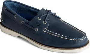 Sperry Men's Leeward 2-Eye Boat Shoe, Blue, 12
