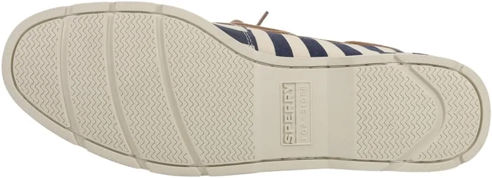 Sperry Mens Leeward 2-Eye Vintage Stripe Boat Casual Shoes - Beige