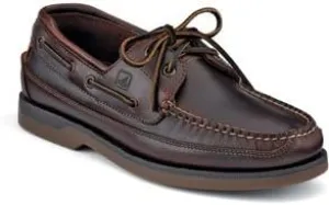 Sperry Mens Mako 2-Eye Boat Shoe, Amaretto, 9.5 Wide