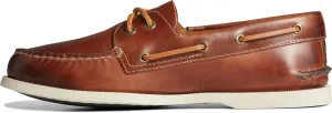 Sperry Mens Shoes Men's Authentic Original 2-Eye Seasonal Boat Shoe, TAN Burnish, 9.5