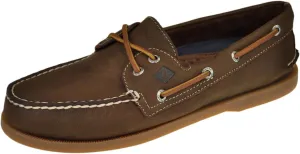 Sperry Top-Sider Authentic Original Cross Lace Boat Shoe Men 11.5 Brown