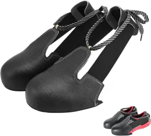 Steel Toe Cap Safety Shoe Covers, Non-Slip Sole and Adjustable Strap, Unisex Overshoes for Industry and Workplace Protection