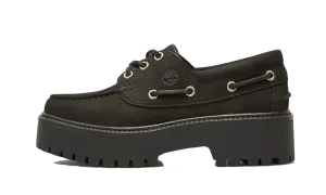 Stone Street Boat Shoe Black