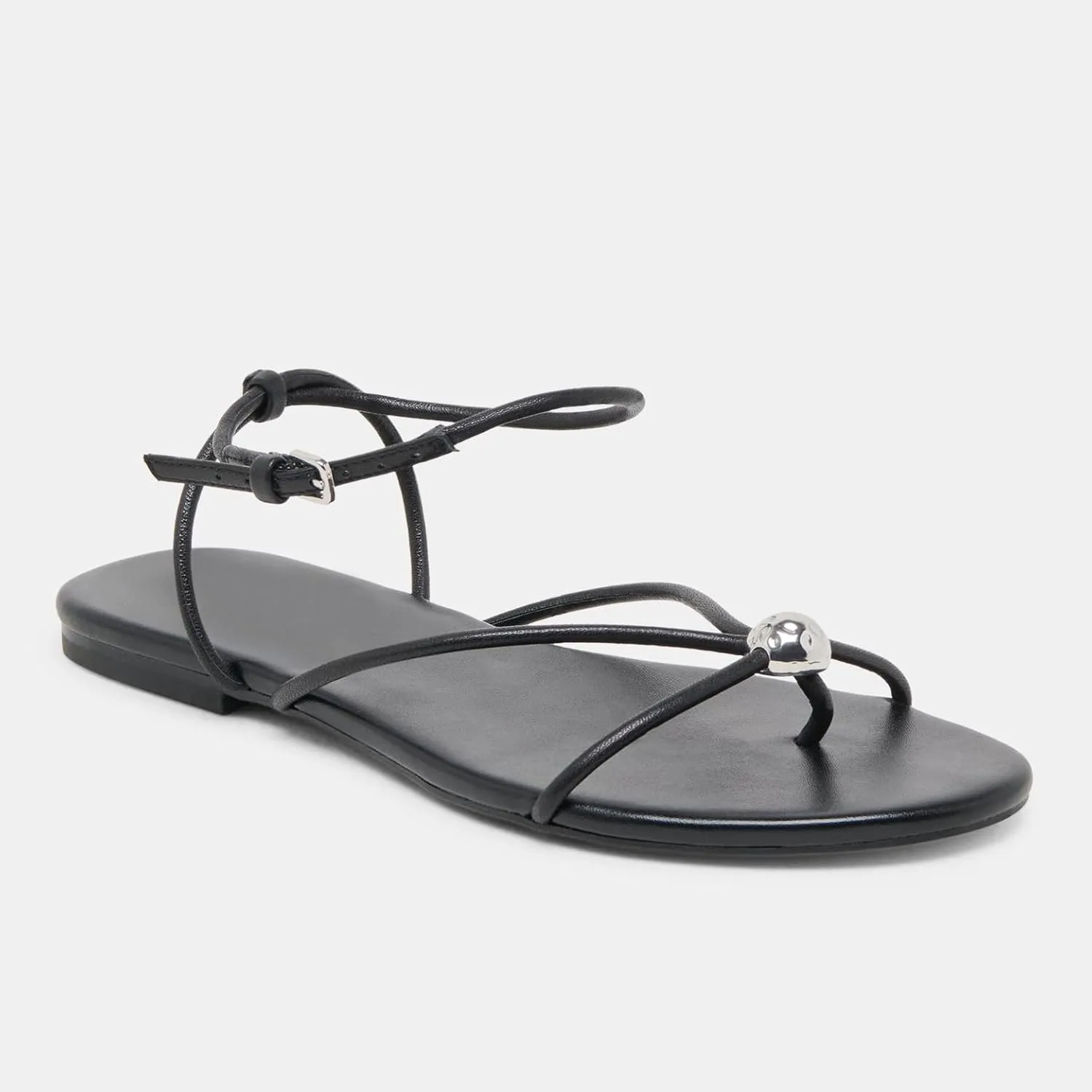 Strappy Flat Sandals for Women Comfortable Open Round Toe Sandals Dressy Beach Thong Flip Flop Slides