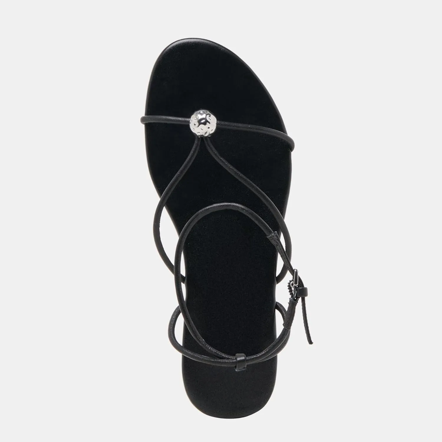 Strappy Flat Sandals for Women Comfortable Open Round Toe Sandals Dressy Beach Thong Flip Flop Slides