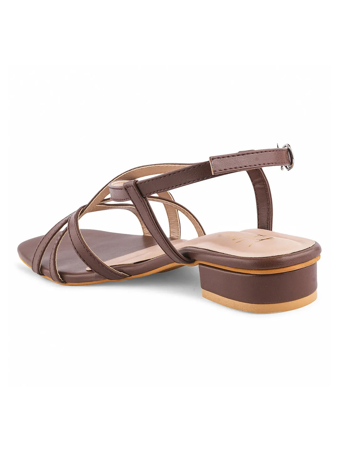 Strappy Low Heel Flat
