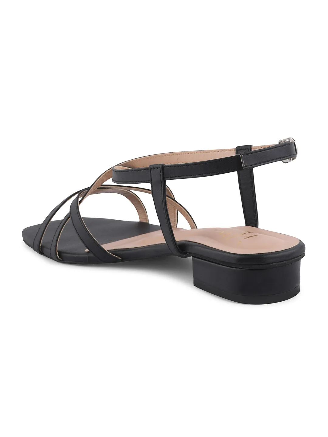 Strappy Low Heel Flat