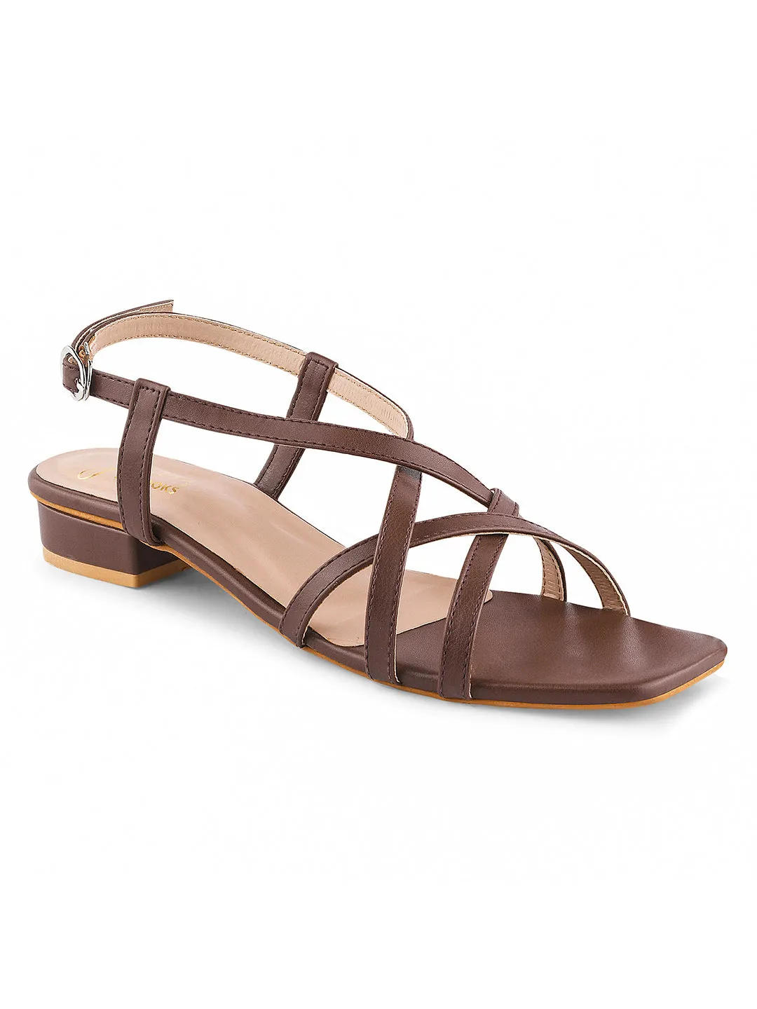Strappy Low Heel Flat