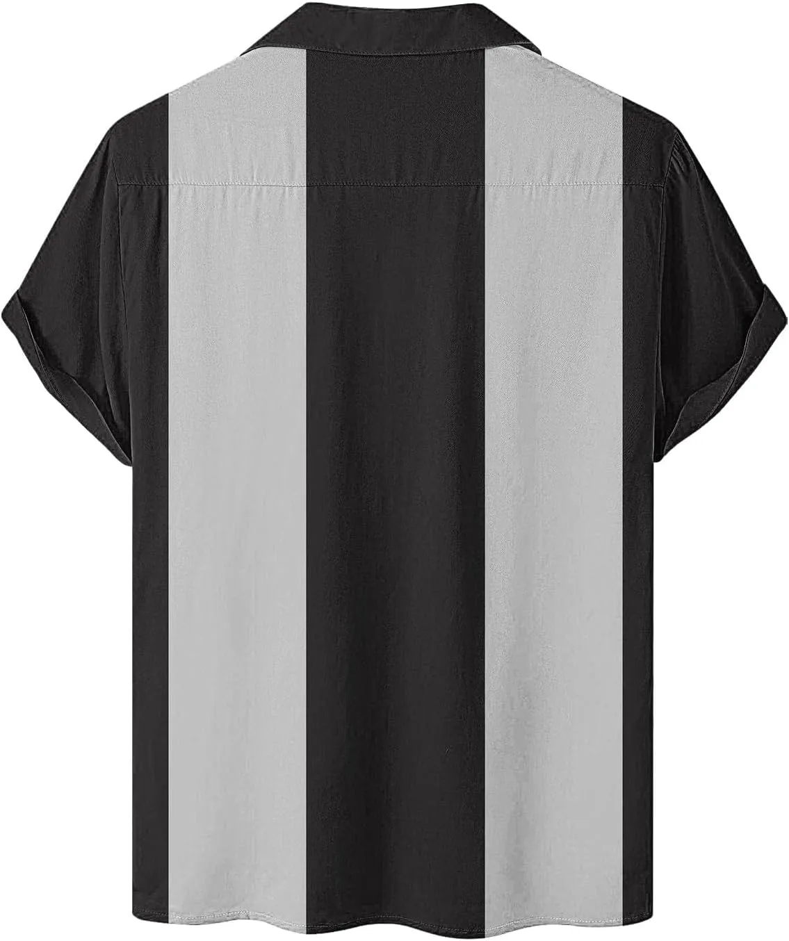Striped T Shirts for Men Button Down Loose Fit Summer Casual Shirt Lightweight Lapel Short Sleeve Stylish Beach Tees