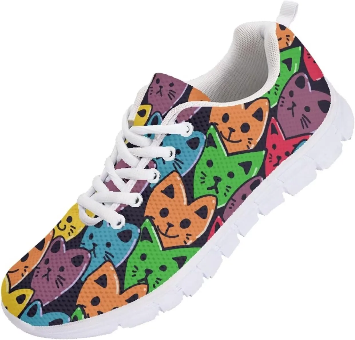SYtrade Running Sneaker for Women Slip On Tennis Shoes Gym Sneaker White Sole