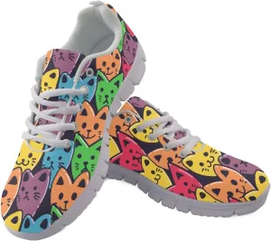 SYtrade Running Sneaker for Women Slip On Tennis Shoes Gym Sneaker White Sole