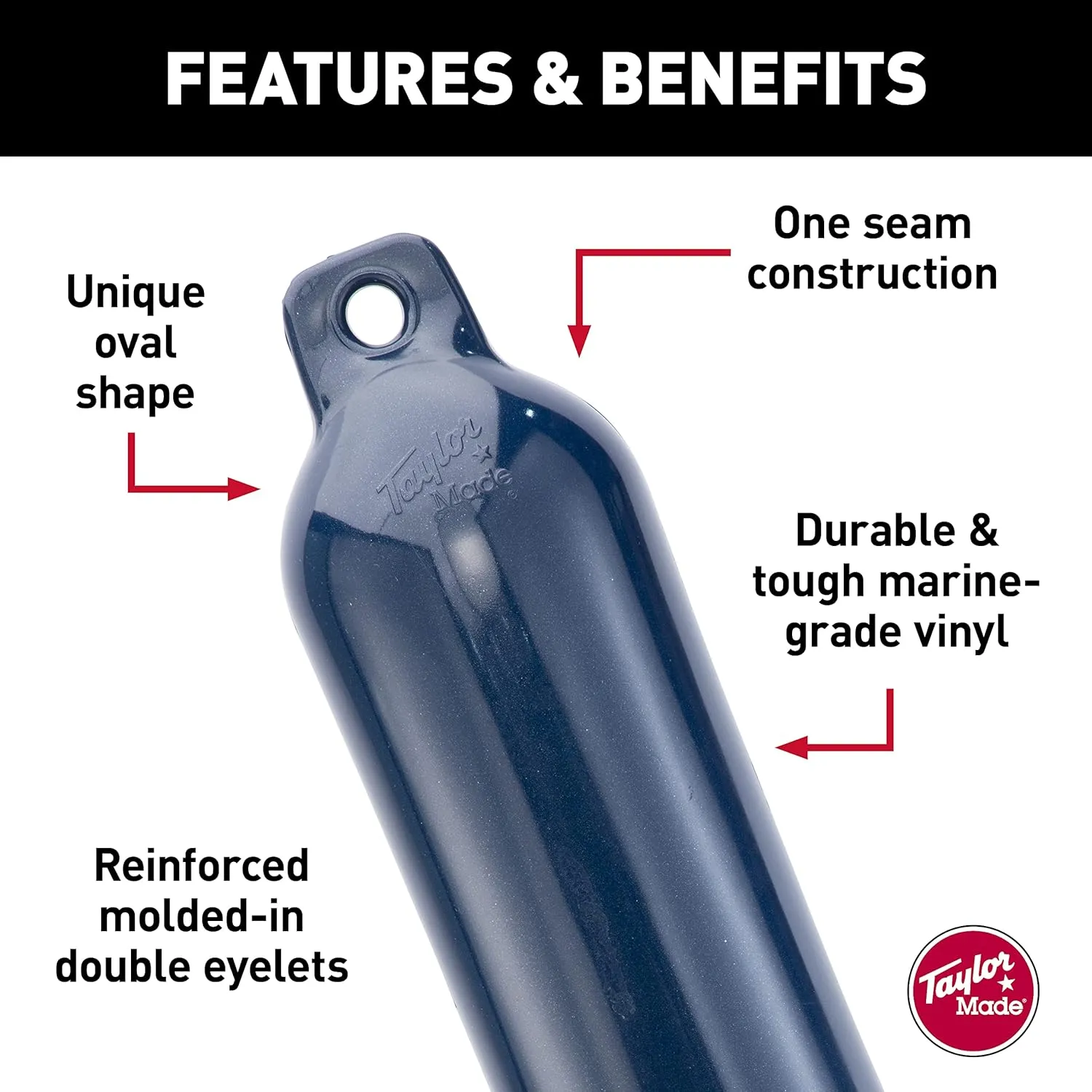 Taylor Made Products Hull Gard Inflatable Vinyl Boat Fender