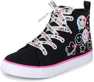 The Children's Place Girls' Casual Lace Up Hi Top Sneaker