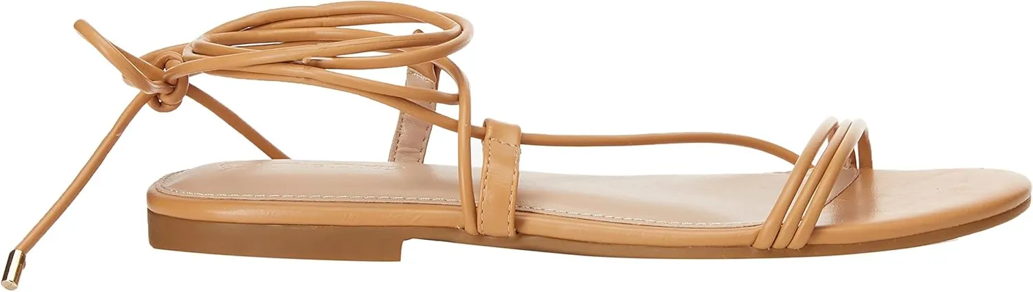 The Drop Women's Samantha Flat Strappy Lace-up Sandal
