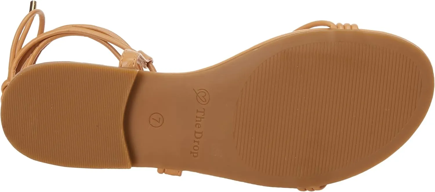 The Drop Women's Samantha Flat Strappy Lace-up Sandal