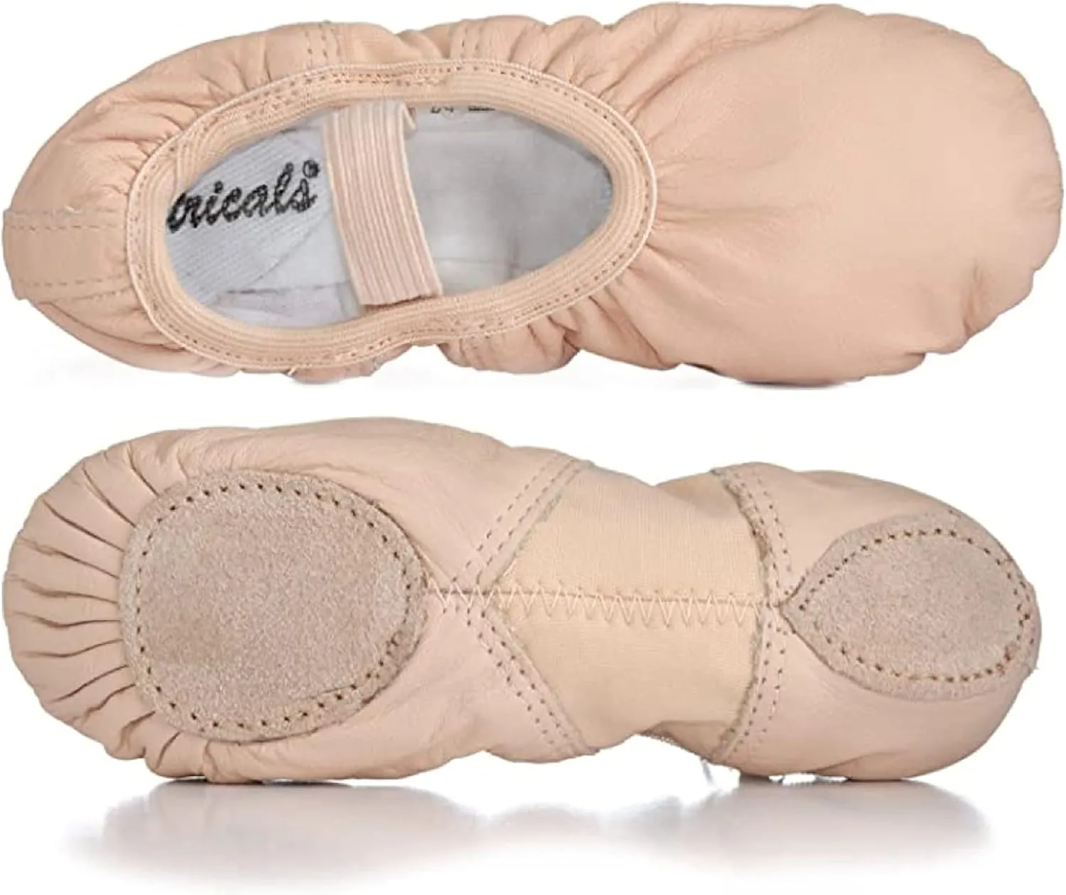 Theatricals Child Spandex Arch Leather Split-Sole Ballet Shoes