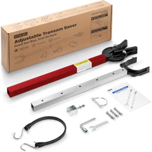 Transom Saver, Outboard Motor Support, One-Piece Casting Adjustable Boat Transom Saver, for Roller and Trailer Mounts