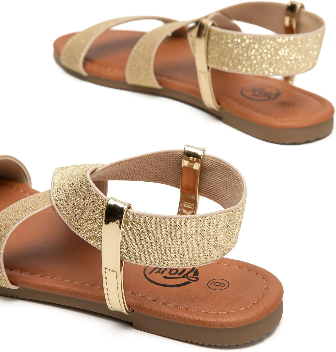 Trary Women's Dressy Summer Sandals, Elastic, Cute, Open Toe, Wide, Sandalias Para Mujer