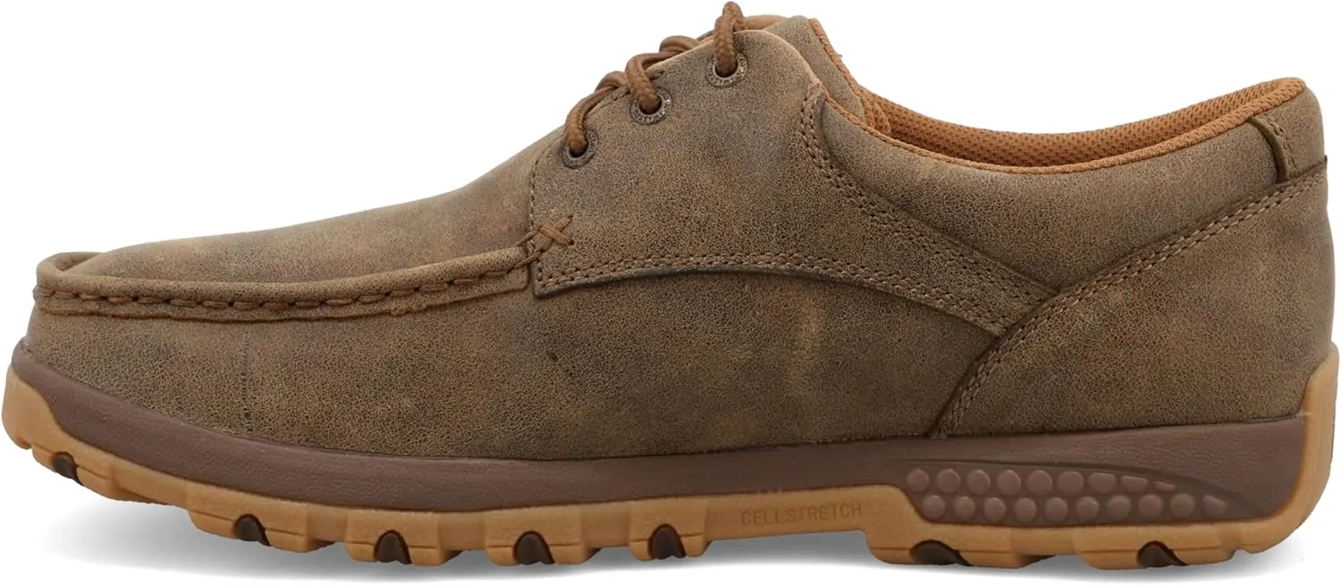 Twisted X Men's Boat Shoe Driving Moc, Moc Toe with CellStretch