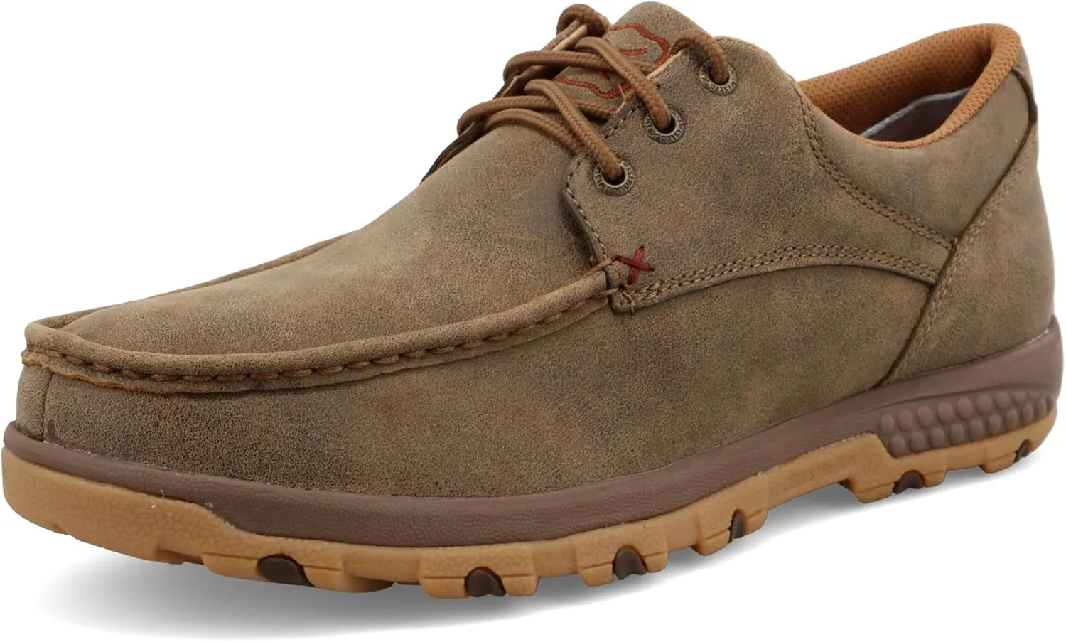 Twisted X Men's Boat Shoe Driving Moc, Moc Toe with CellStretch