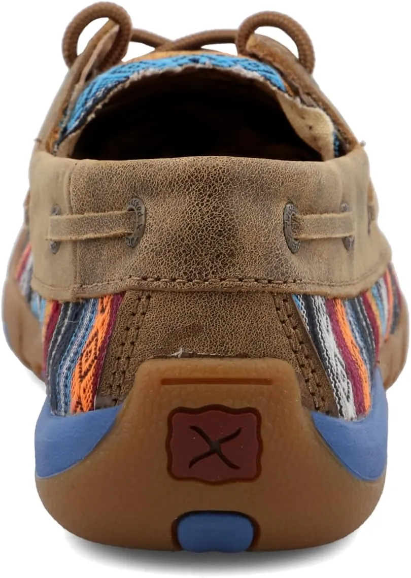 Twisted X Women's Boat Shoe Driving Moc, Moc Toe