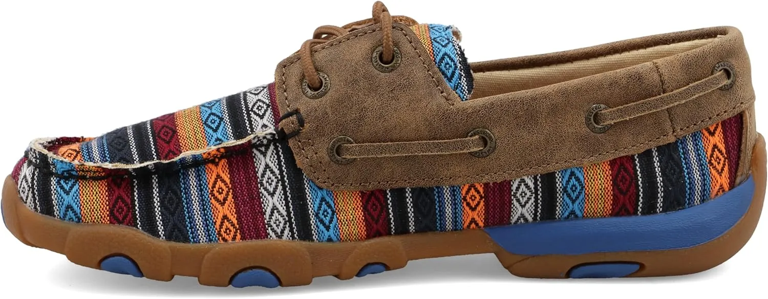 Twisted X Women's Boat Shoe Driving Moc, Moc Toe