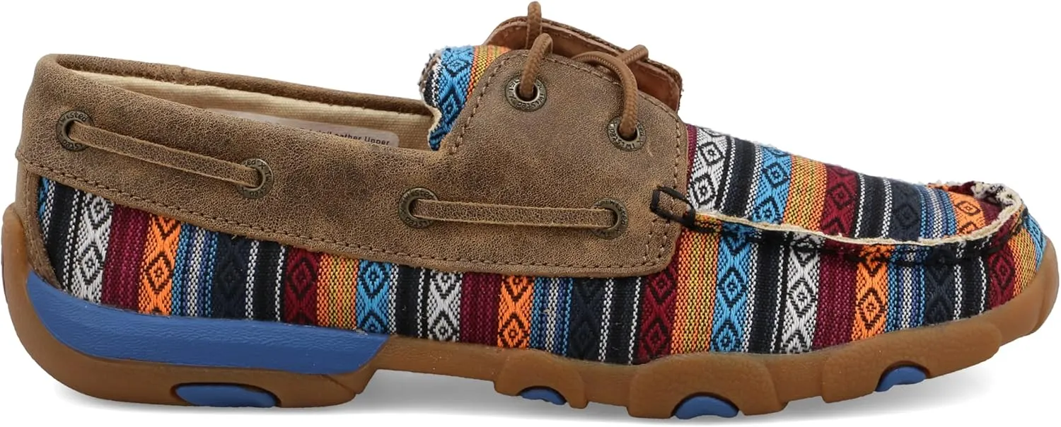 Twisted X Women's Boat Shoe Driving Moc, Moc Toe