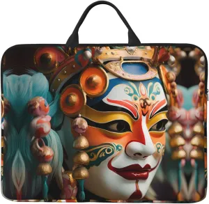 Types of Facial Makeup Printed Laptop Sleeve 16.5 * 12.2", Business and Casual Dual use, Suitable for Some laptops