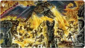 Ultra PRO - Outlaws of Thunder Junction Playmat Ft. Pitiless Carnage for Magic: The Gathering, Limited Edition Unique Artistic Collectible Card Gaming TCG Playmat Accessory