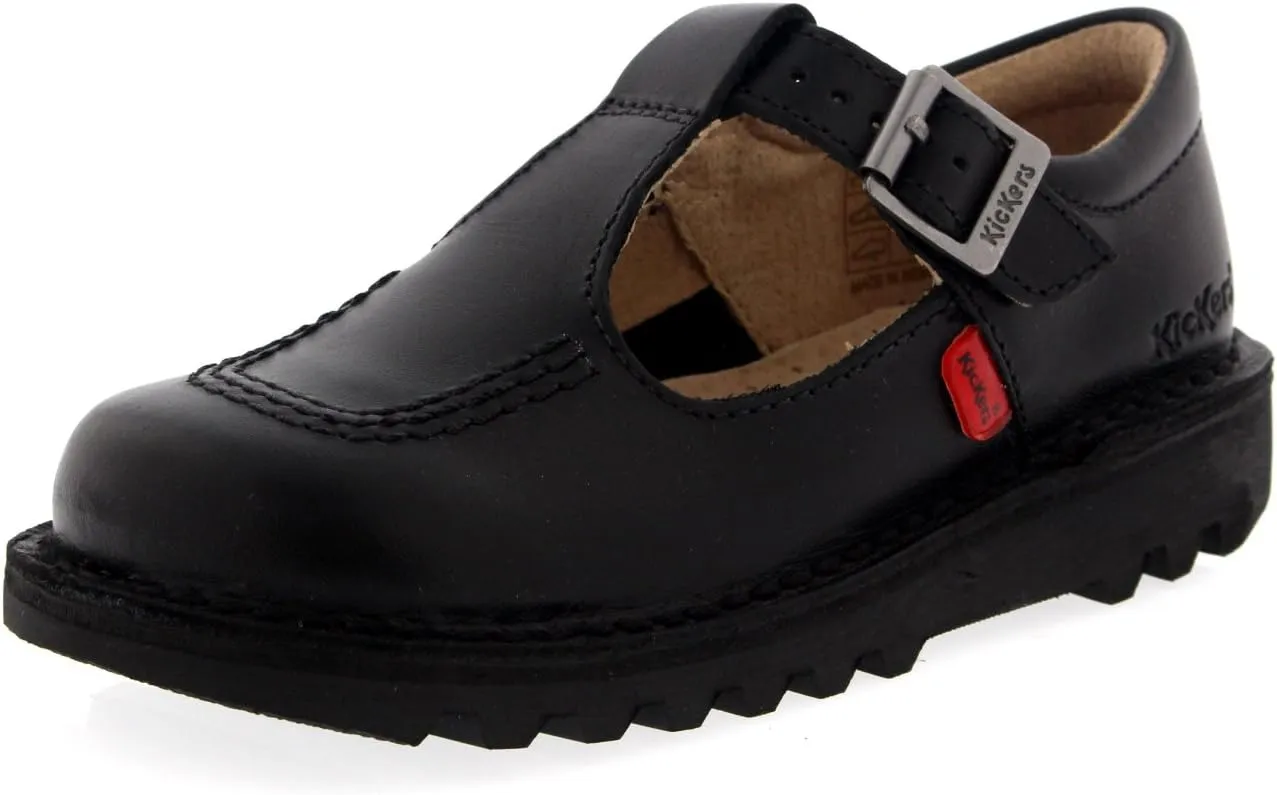 Unisex Kids Junior Kickers Kick T Leather Back to School Boot Shoes