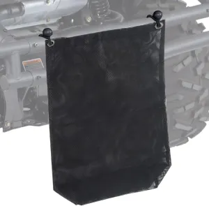 UTV Trash Sack PVC Mesh Bag Compatible With Polaris RZR, Can-Am, CFMOTO, Teryx, Mule, Arctic Cat, Pioneer, Golf Cart and most models(BLACK)