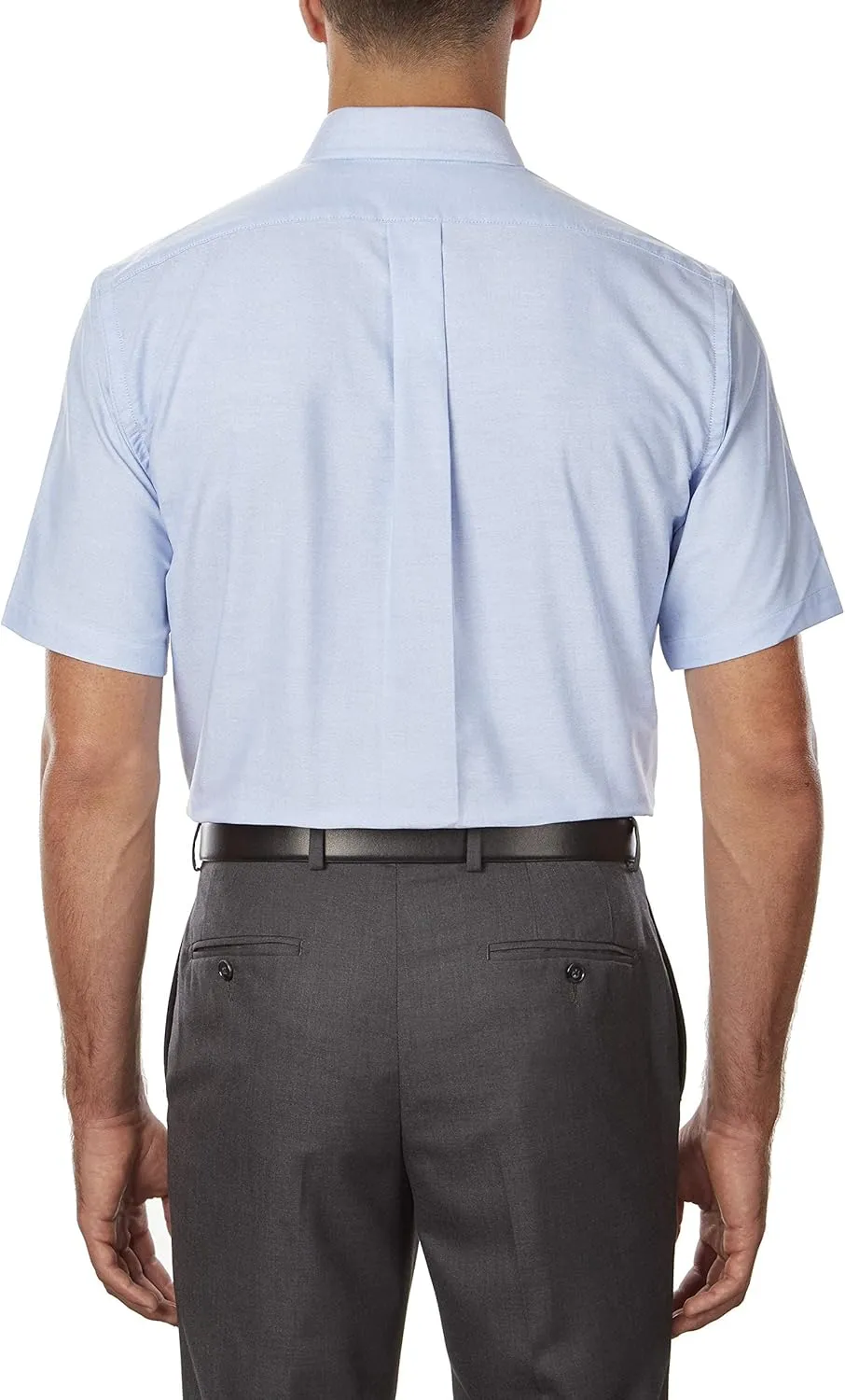 Van Heusen Men's Short Sleeve Regular Fit Oxford Solid Dress Shirt - Amazon Exclusive