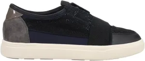 VANELi Womens Onella Perforated Rhinestone Lace Up Sneakers Shoes Casual - Blue, Grey