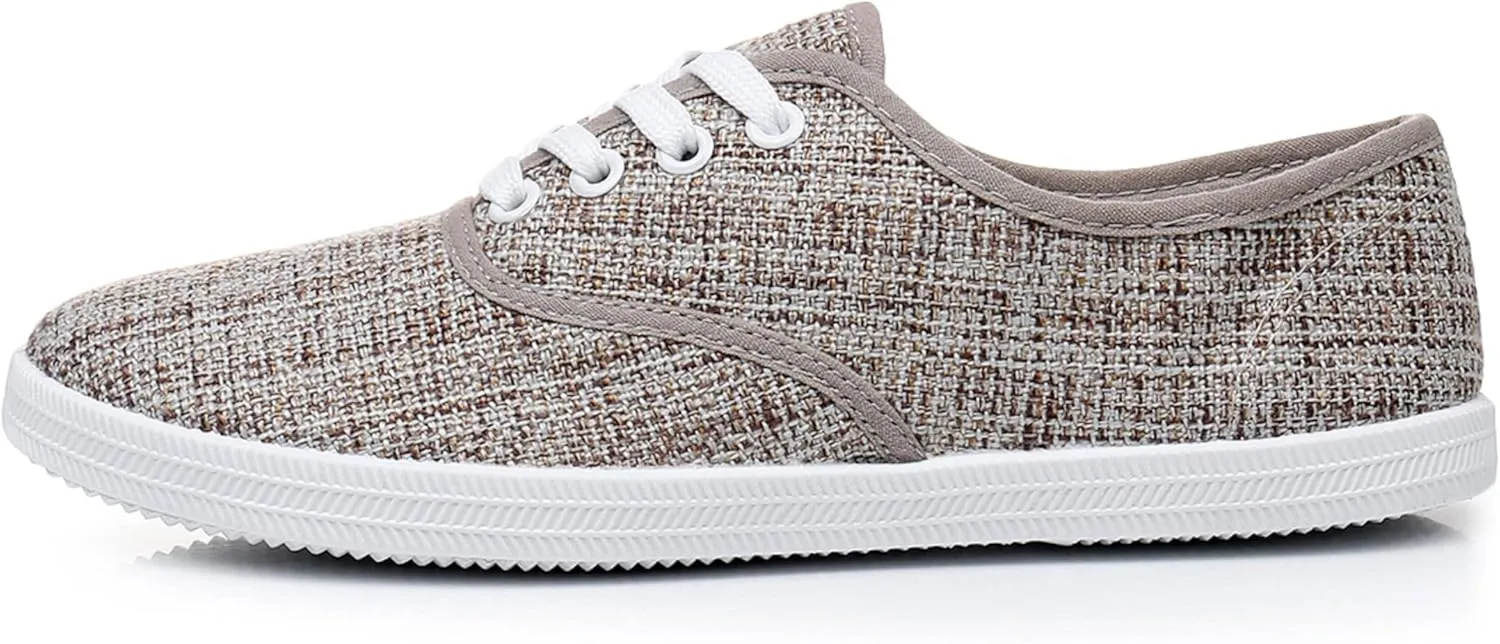 VenusCelia Women's Rainbow Lace Up Sneaker Shoes