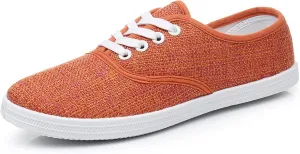 VenusCelia Women's Rainbow Lace Up Sneaker Shoes