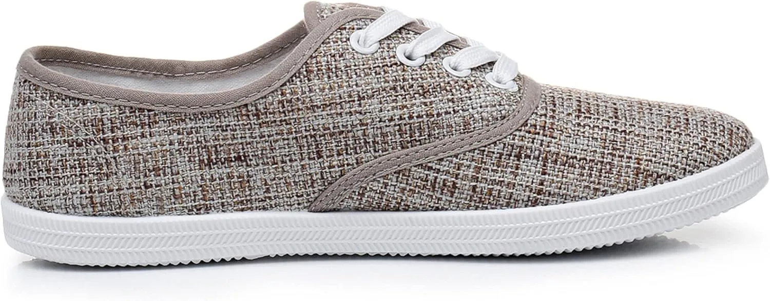 VenusCelia Women's Rainbow Lace Up Sneaker Shoes