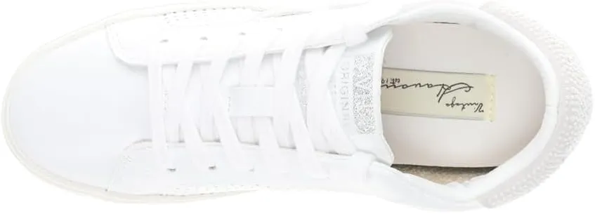 Vintage Havana Womens Gadol Perforated Lace Up Sneakers Shoes Casual - White