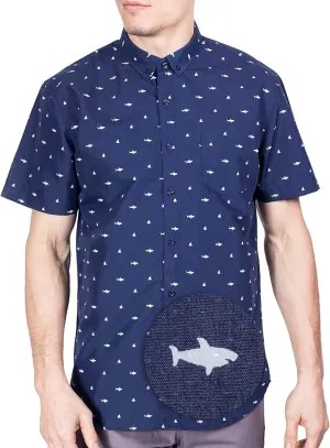 Visive Mens Short Sleeve Button Down Printed Shirts - Over 45 Novelty Prints Sizes S - 4XL