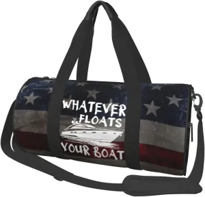 Whatever Floats Your Boat Duffel Bag Gym Bag Travel Sports Tote Large Foldable Beach Swim Yoga2