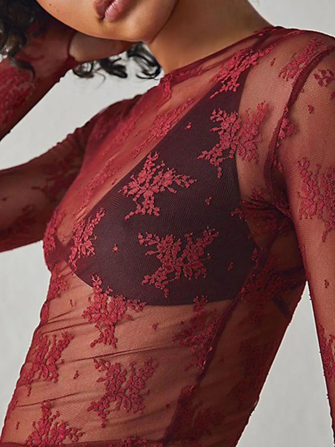 Women Lace Bolero Shrug See Through Floral Cardigan Sheer Mesh Cropped Y2K Going Out Tops