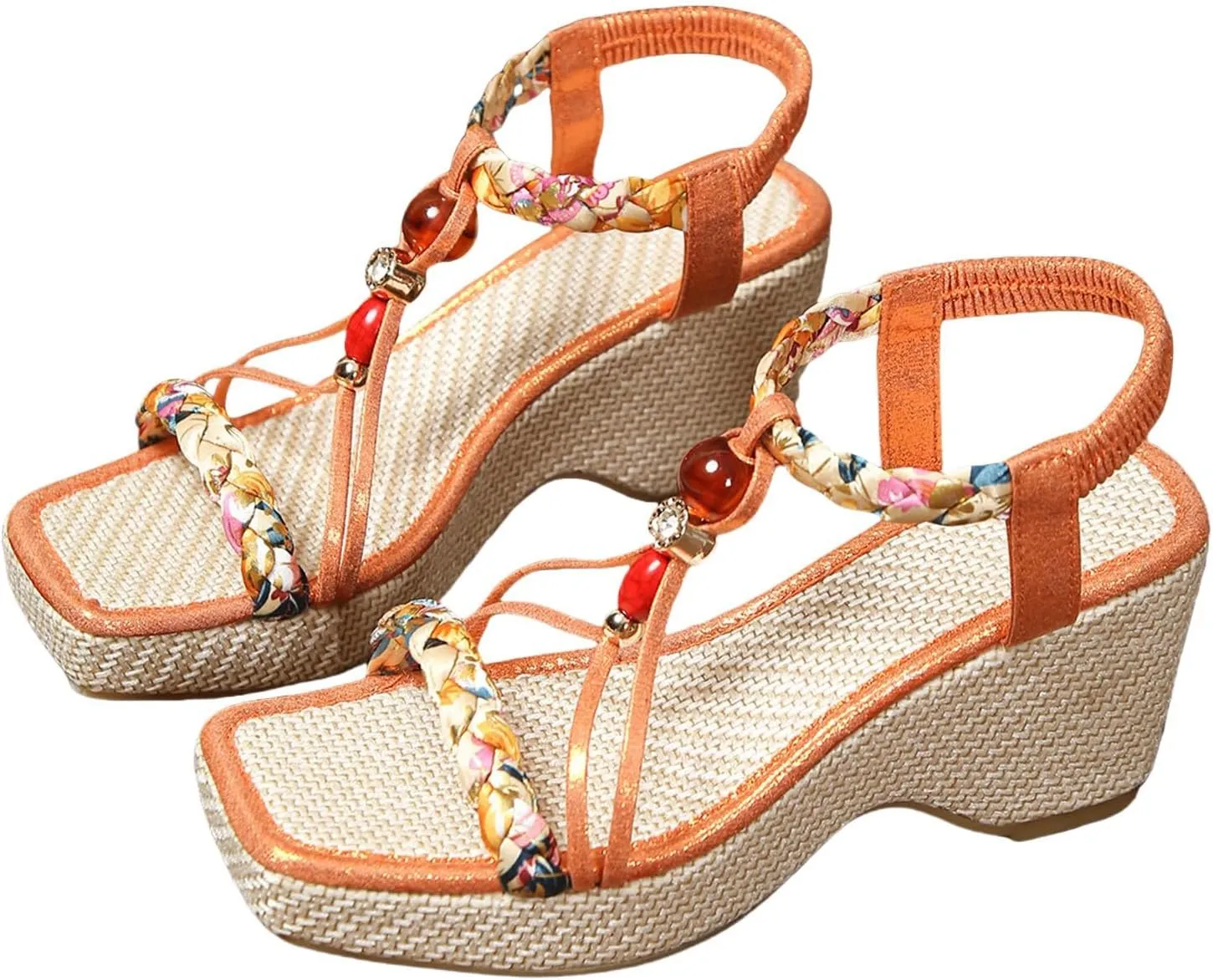 Women's Fish Mouth Platform Wedge Slides Sandals Backless Comfortable Slip On Summer Sandals Fashion L𝐨w Heel Beach Slippers