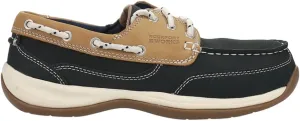 Womens Sailing Club Slip Resistant Steel Toe Work Safety Shoes Casual - Blue - Size 5.5 W