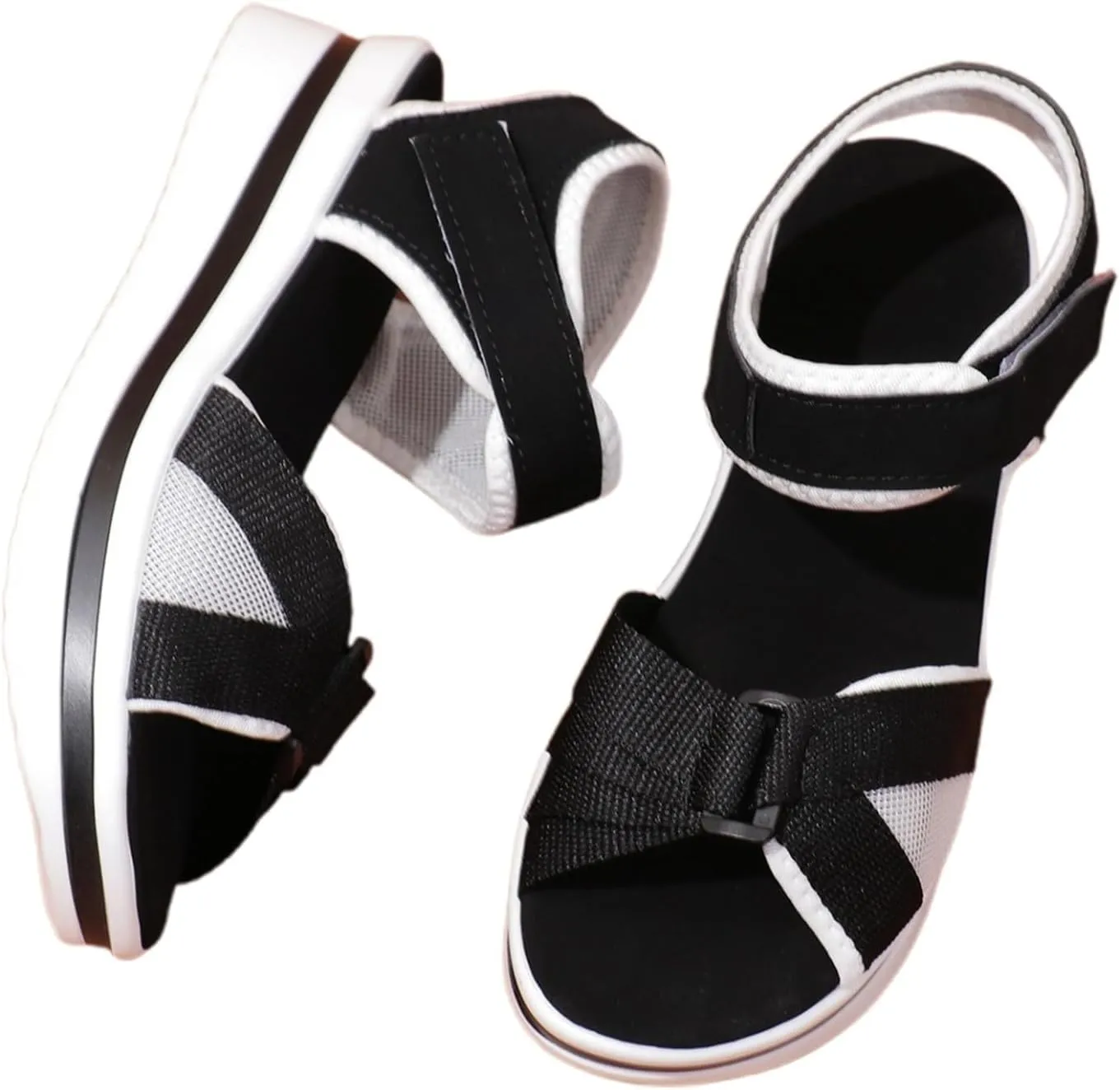 Women's Sandals Stylish Strappy Wedge Design Daily Wear Perfect 2025 Summer Casual Attire Fashion Lady Sandals