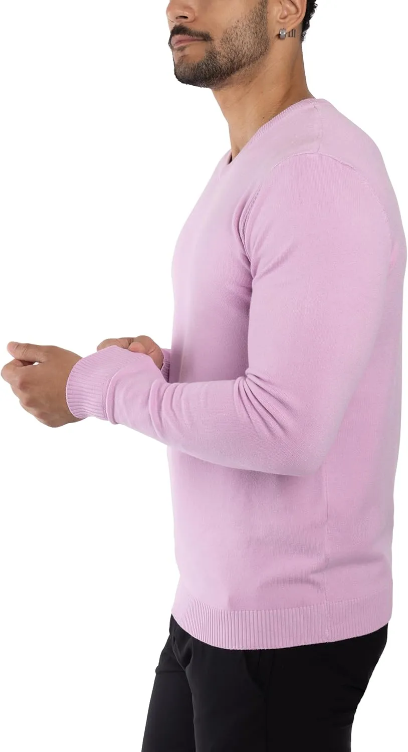 X RAY Mens V Neck Sweater, Basic Slim Fit Pullover, V-Neck Dress Sweater for Men Fall Winter (Available in Big & Tall)