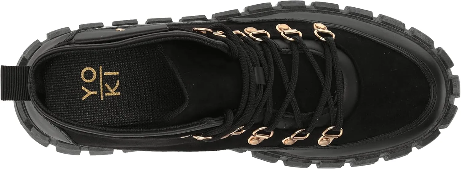 YOKI Women's Lace Up Sneaker